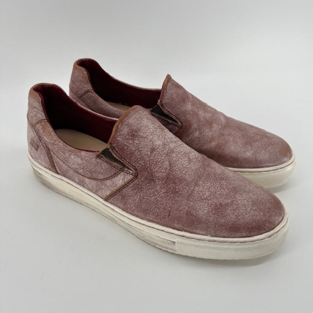 Bed Stu Hermione Slip-On Sneaker Womens 10 Nectar Lux Casual Distressed Low Pro